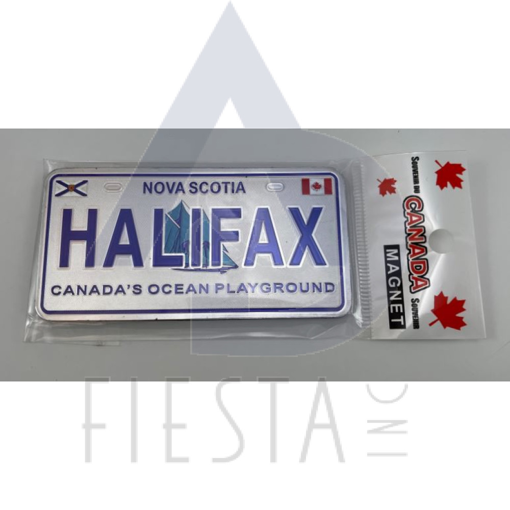 NOVA SCOTIA LICENSE PLATE WITH "HALIFAX" 10X5 CM "FOIL" MAGNET