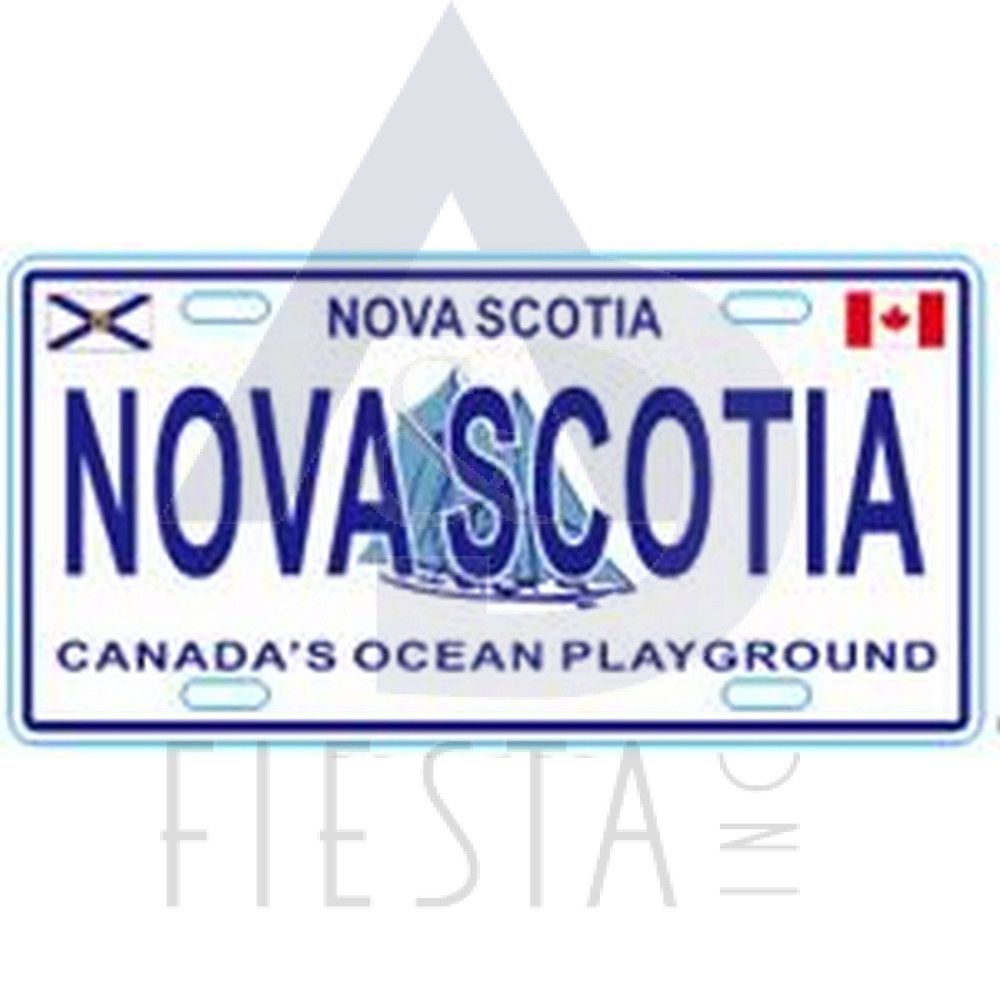NOVA SCOTIA BIKE SIZE 20.4X10.2 CM LICENSE PLATE WITH "NOVA SCOTIA" 