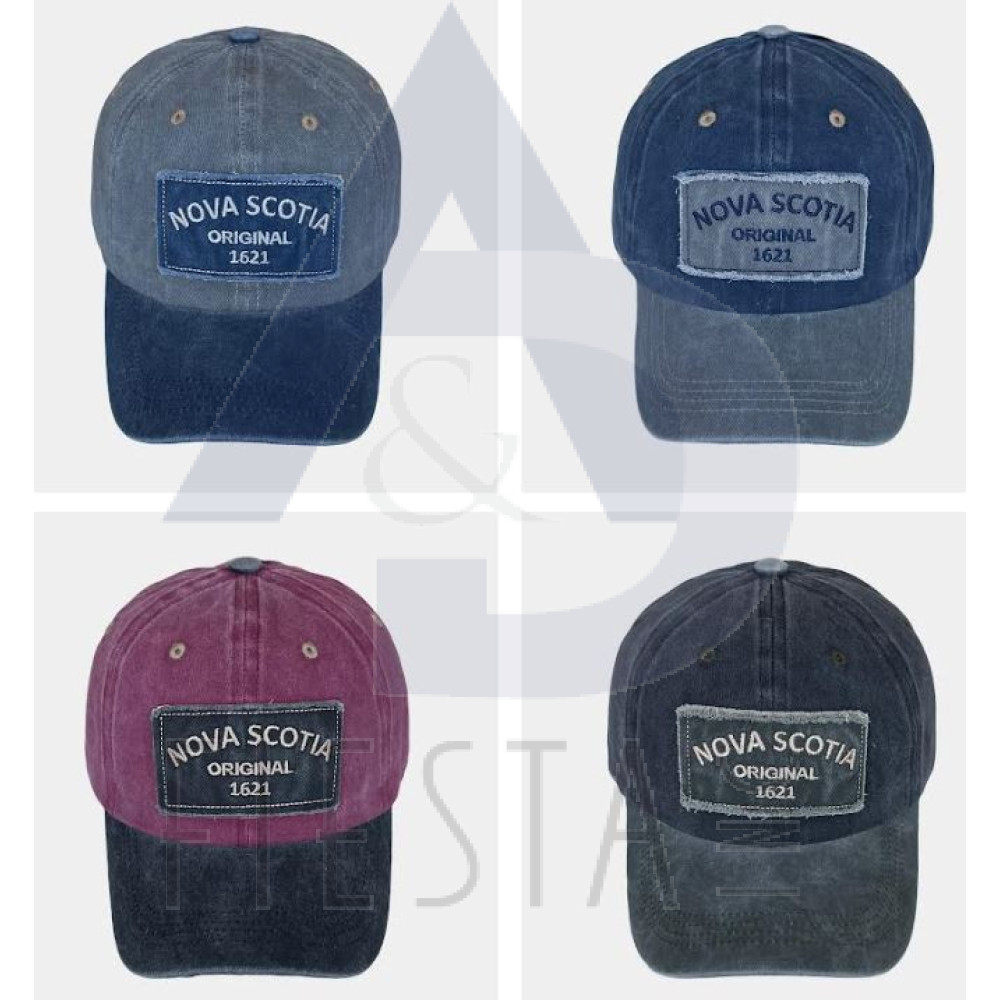 NOVA SCOTIA CAP WITH PATCH ASSORTED COLORS