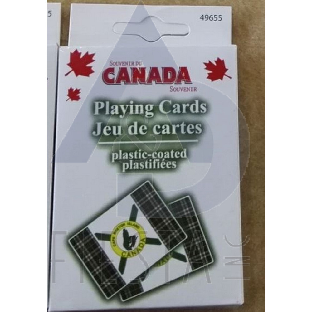 CAPE BRETON WITH TARTAN PLAYING CARDS IN PAPER BOX