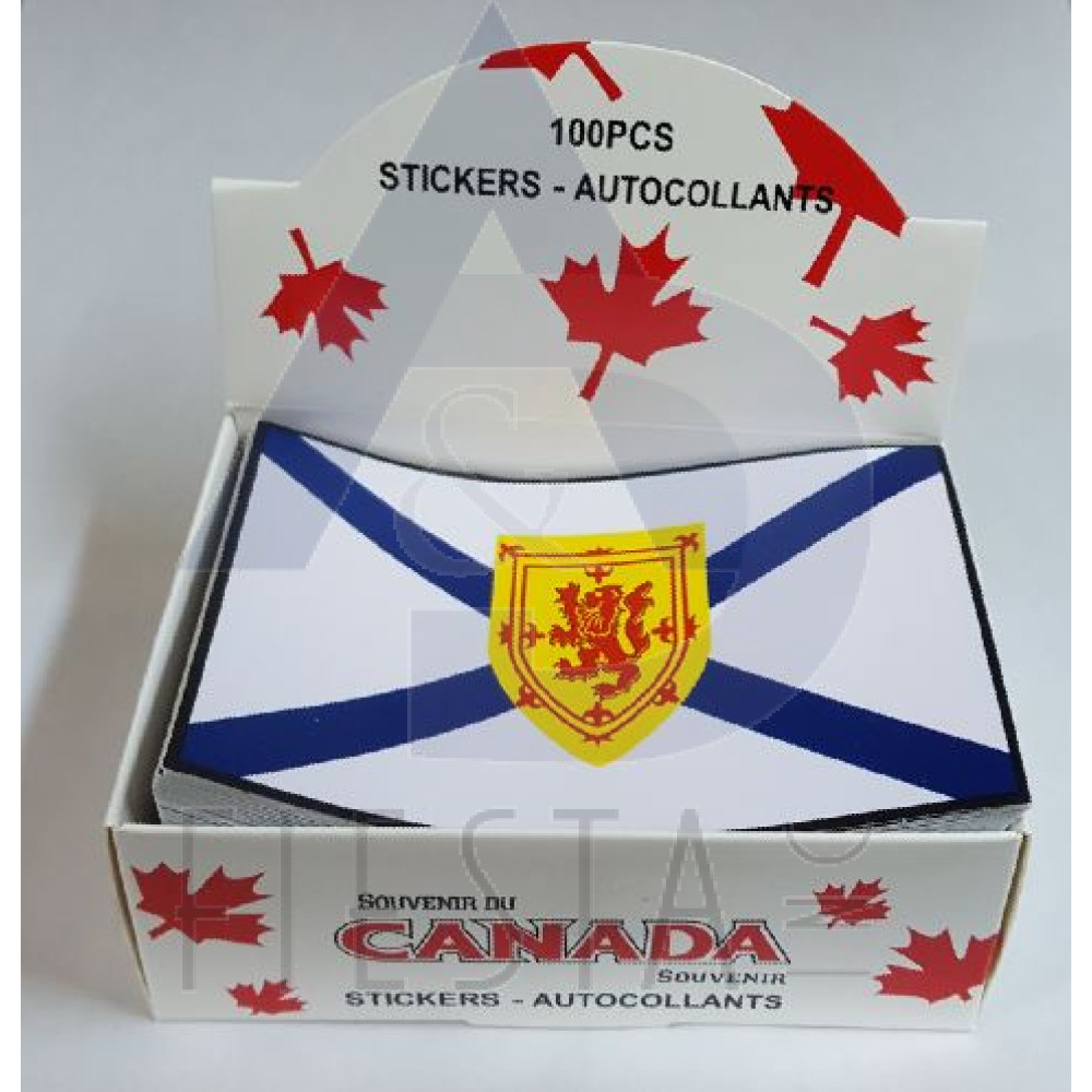 NOVA SCOTIA FLAG STICKER IN BOX