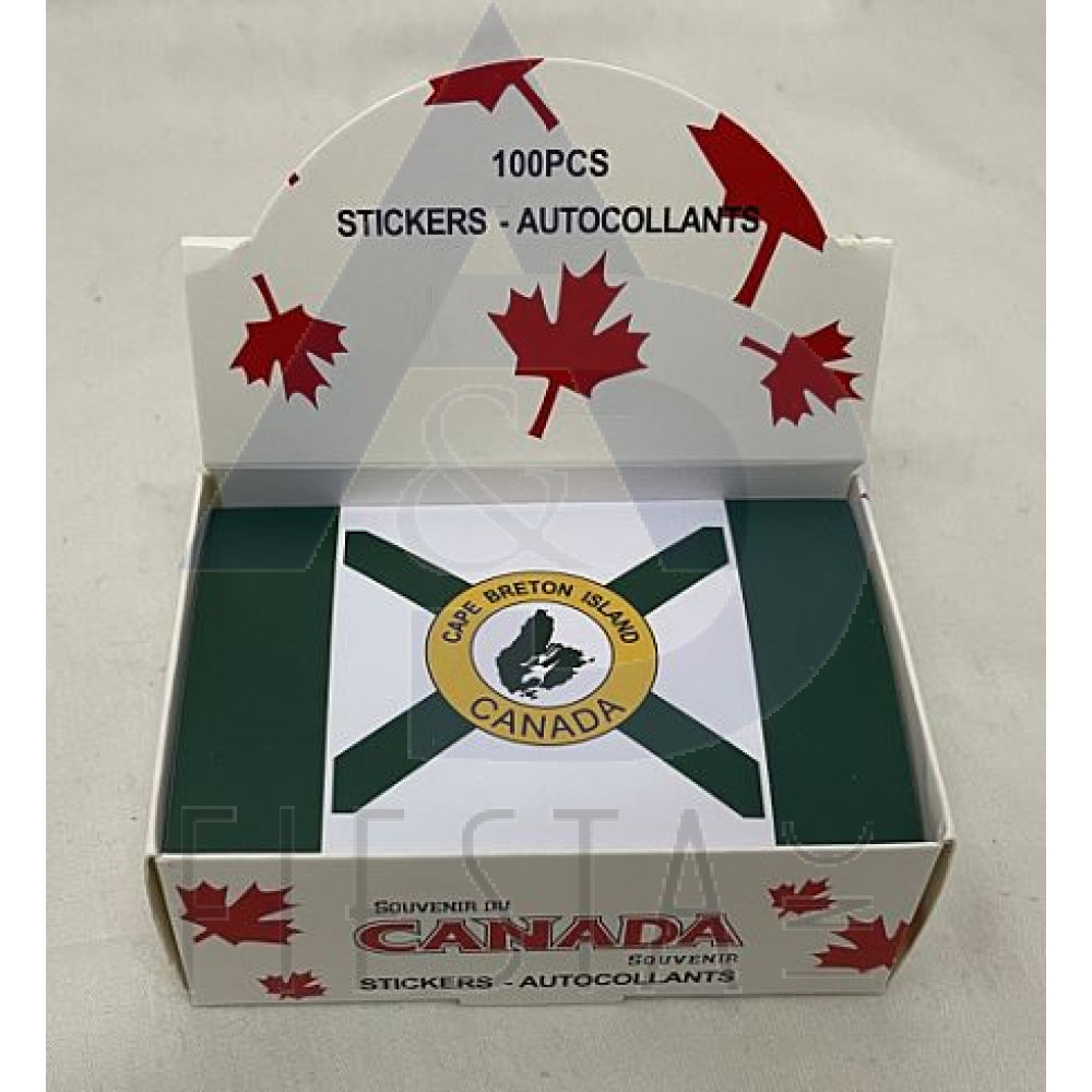 CAPE BRETON FLAG STICKER IN BOX