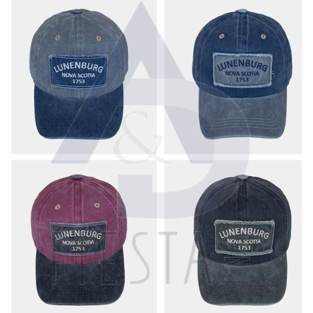 LUNENBURG CAP WITH PATCH "LUN., N.S., 1753" ASSORTED 