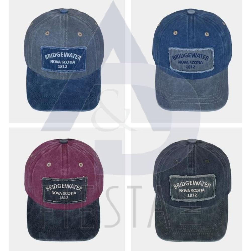 BRIDGEWATER, N.S. 1812 CAP WITH PATCH ASSORTED COLORS