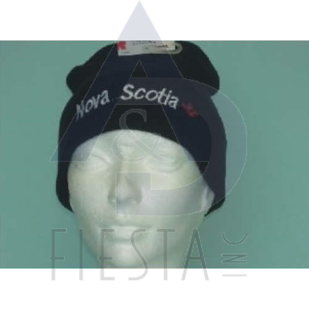 NOVA SCOTIA BLACK ACRYLIC TOQUE