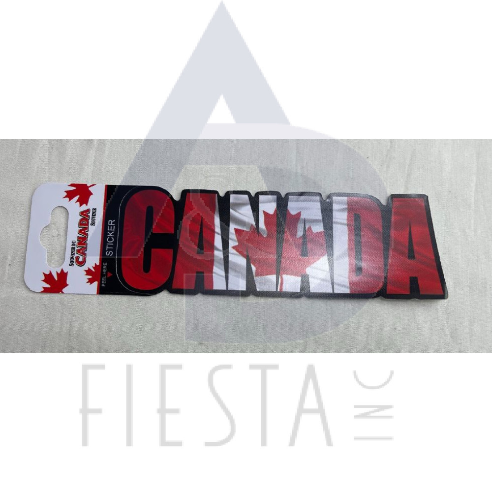 CANADA SCRIPT CUT-OUT STICKER IN BOX