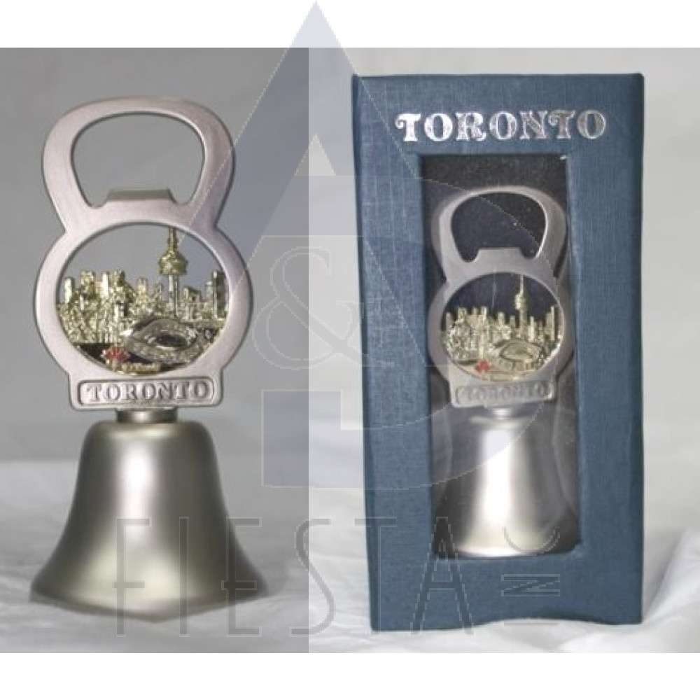 TORONTO 2-TONE BELL WITH BOTTLE OPENER IN BLUE GIFT BOX