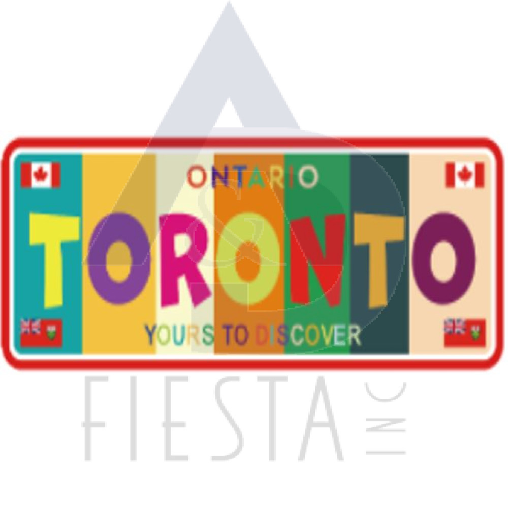 TORONTO 2D MDF MULTI COLOR "TORONTO" MAGNET