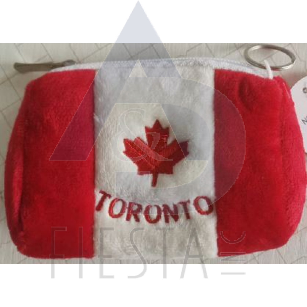 TORONTO PLUSH FLAG EMBROIDERED WALLET