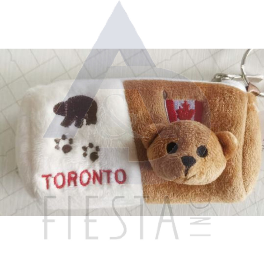 TORONTO PLUSH BROWN BEAR WALLET