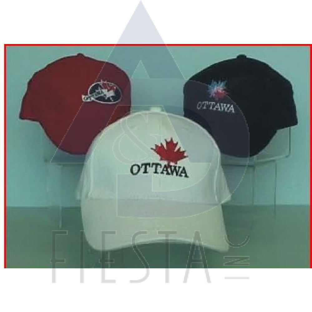 OTTAWA BRUSHED COTTON CAPS 3 ASSORTED