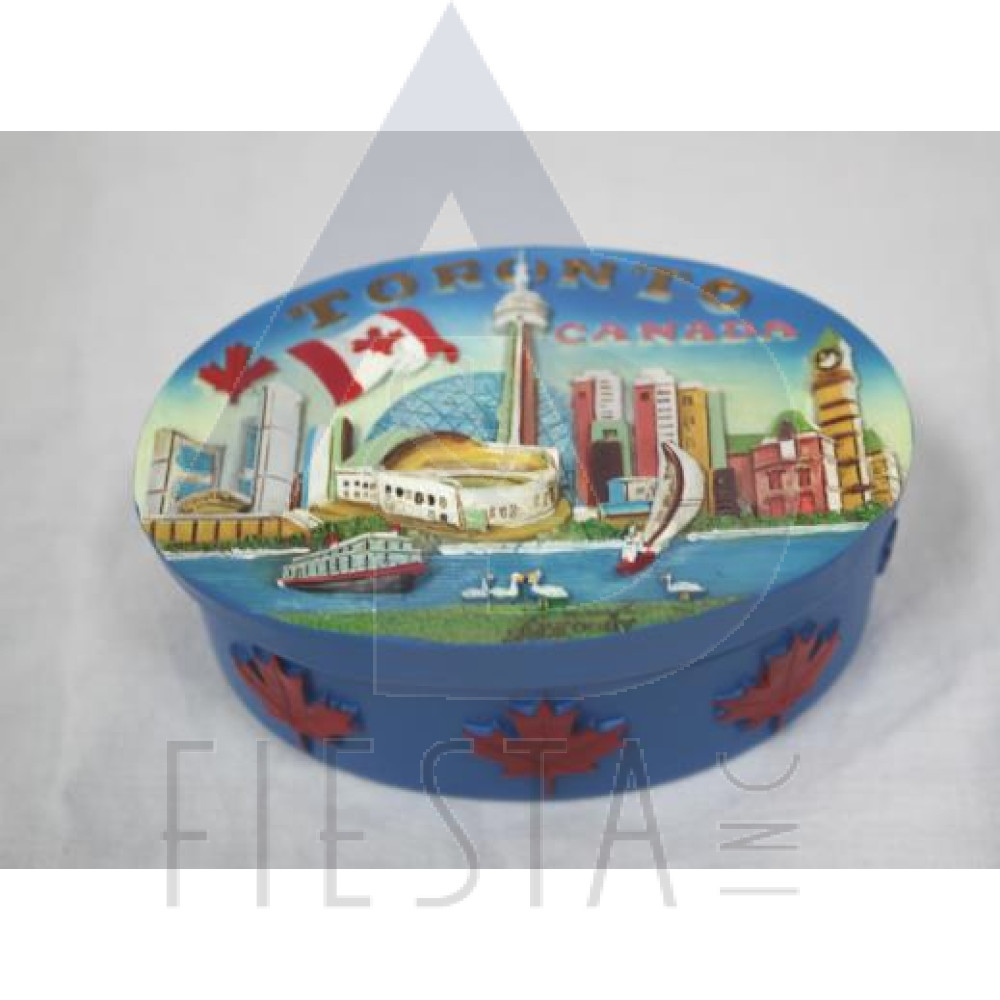 TORONTO POLY OVAL JEWELRY BOX