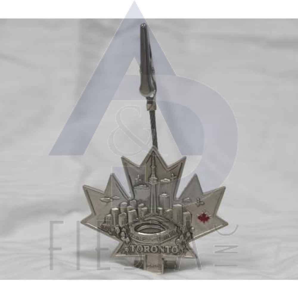 TORONTO 4" METAL MAPLE LEAF SHAPE MEMO CLIP 