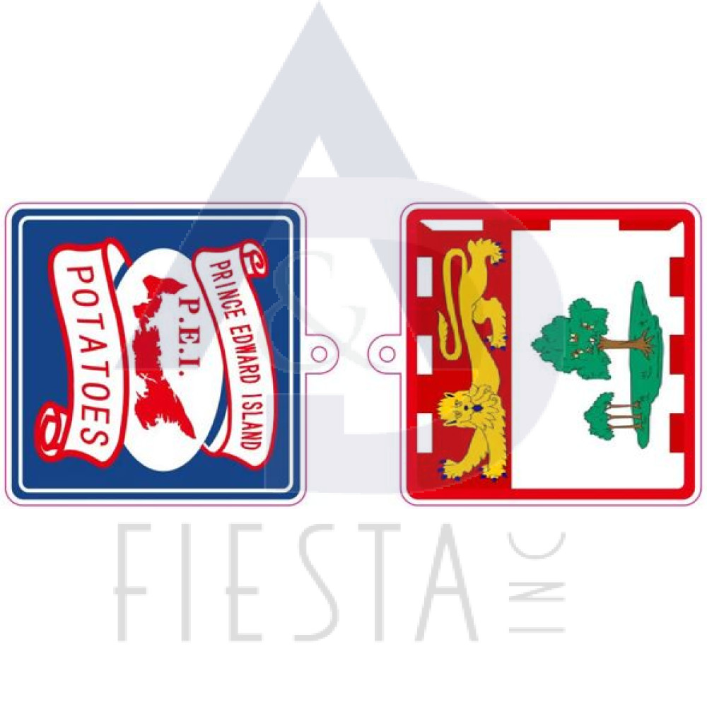 PRINCE EDWARD ISLAND LICENSE PLATE 2 SIDED KEY CHAIN 