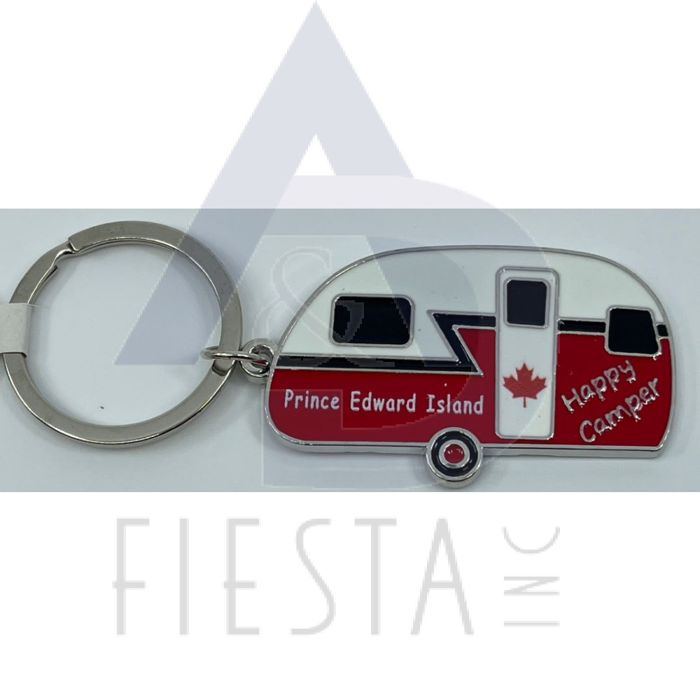 PRINCE EDWARD ISLAND COLORED CAMPER TRUCK KEY CHAIN