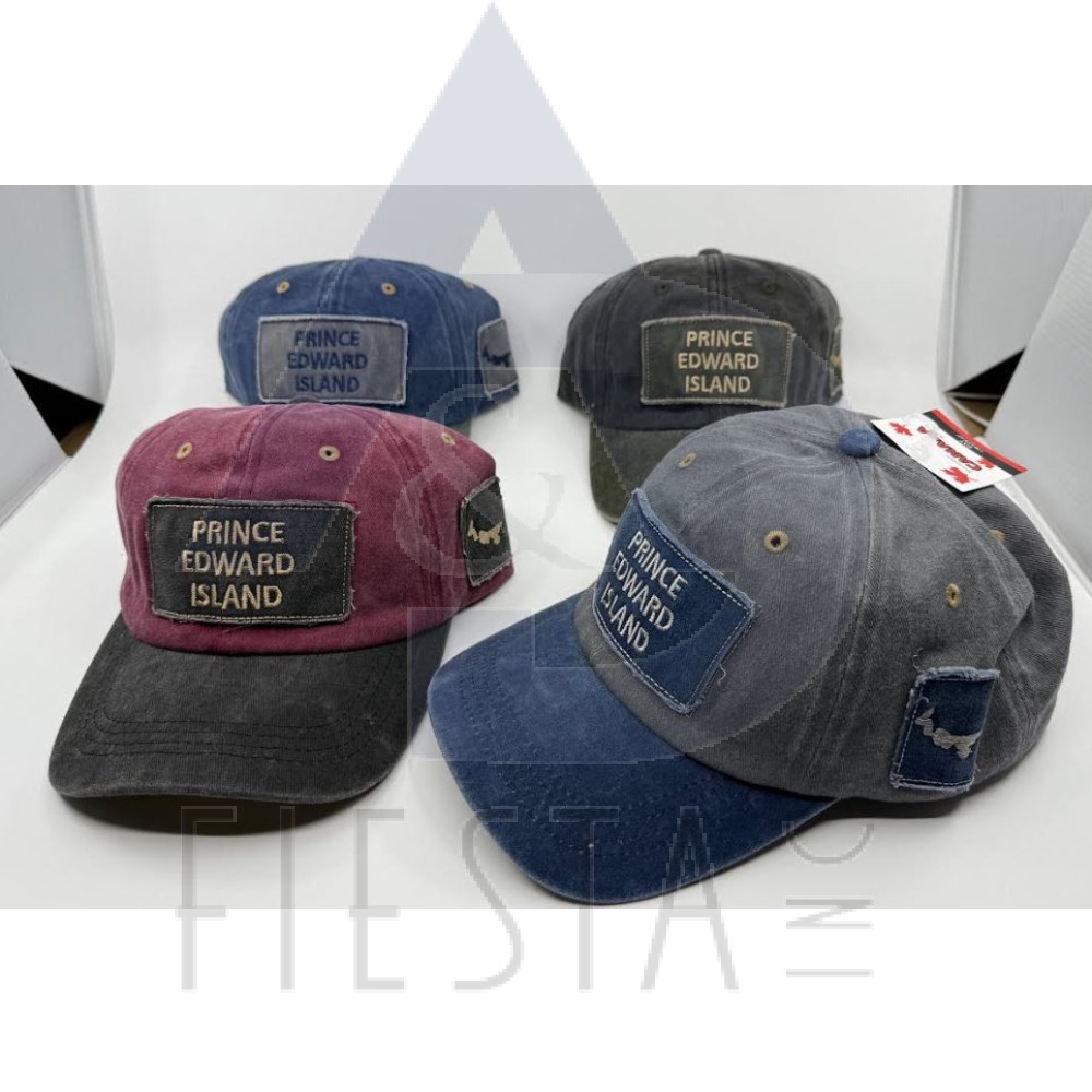 PRINCE EDWARD ISLAND CAP WITH PATCH 4 ASSORTED COLORS