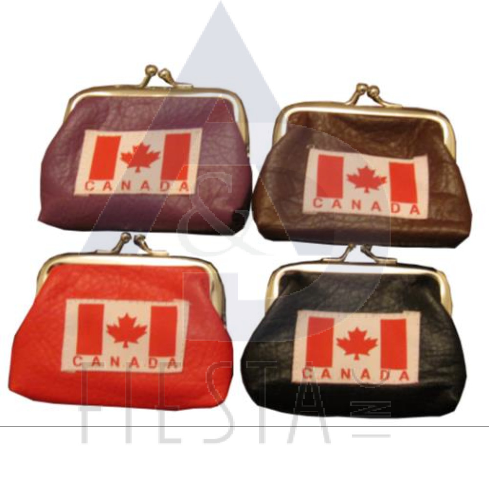 CANADA COIN PURSE ASSORTED COLORS