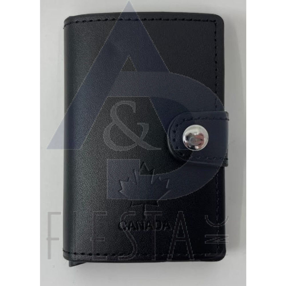 CANADA PU LEATHER POP-UP CARD HOLDER