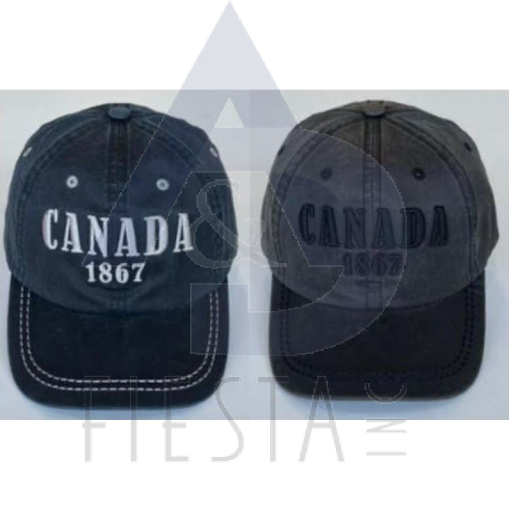 CANADA WAXED CAP 3D CANADA 1867 WITH METAL CLOSURE 5 ASSORTED COLORS