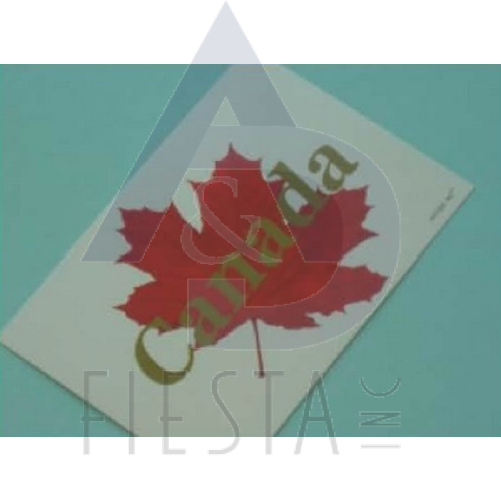 CANADA POSTCARD WITH CANADA MAPLE LEAF