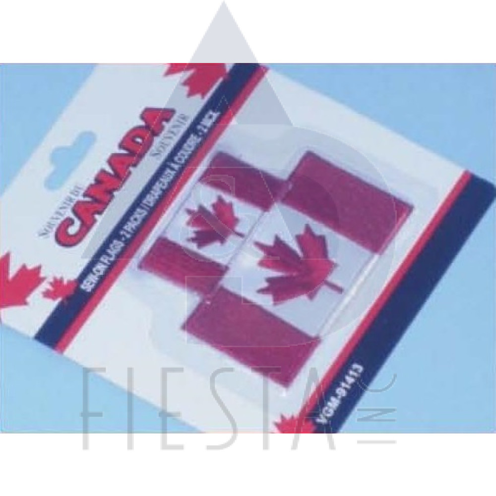CANADA SEW-ON FLAG PATCHES 2 PACK