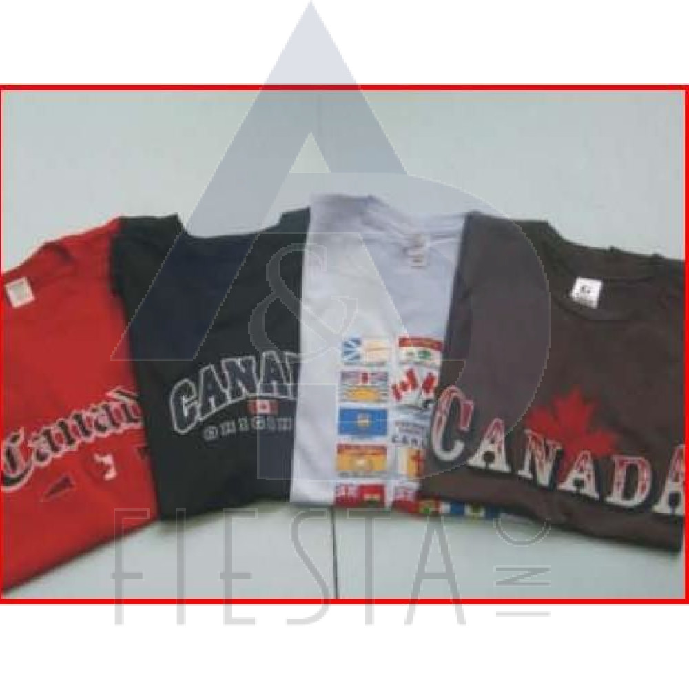 CANADA YOUTH COLORED T-SHIRTS ASSORTED DESIGNS & SIZES