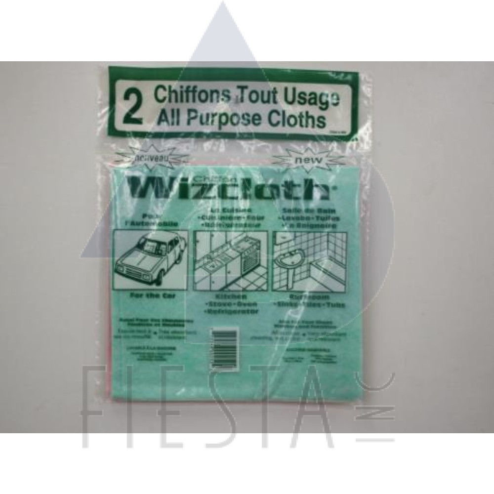 WIZCLOTH ALL PURPOSE CLOTHS 2 PACK