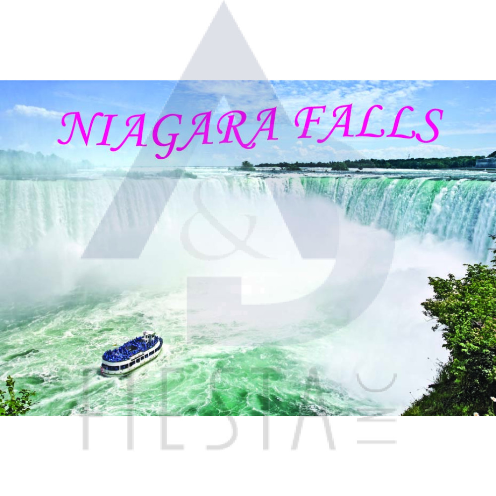NIAGARA FALLS POST CARD WITH THE MAID OF THE MIST