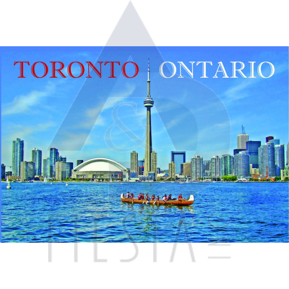 TORONTO POST CARD SKYLINE VIEW OF DOWNTOWN TORONTO