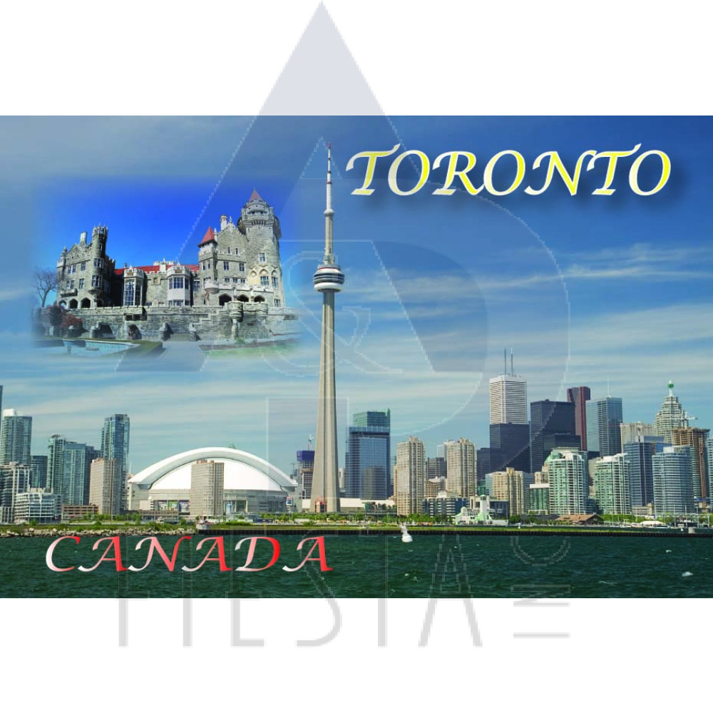 TORONTO POST CARD TORONTO SKYLINE AND CASA LOMA 