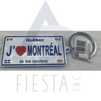 MONTREAL LICENSE PLATE "J LOVE MONTREAL" KEY CHAIN