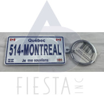 MONTREAL LICENSE PLATE "514-MONTREAL" KEY CHAIN