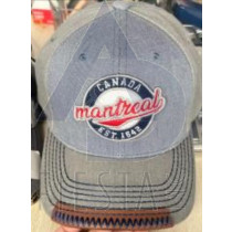 MONTREAL CAP WITH VISOR TRIM WITH LOGO IN FRONT 