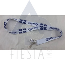 QUEBEC WHITE LANYARD