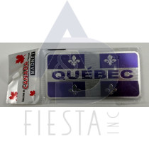 QUEBEC "FOIL" LICENSE PLATE "QUEBEC FLAG" 10X5 CM MAGNET