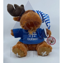QUEBEC PLUSH 7" BABY MOOSE IN T-SHIRT WITH HAT 