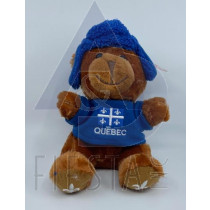 QUEBEC PLUSH 7.5" MOOSE IN T-SHIRT WITH HAT 
