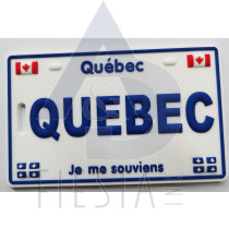 QUEBEC LICENSE PLATE LUGGAGE TAG "QUEBEC"