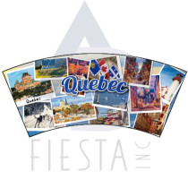 QUEBEC SHOT GLASS WITH PICTURES #2
