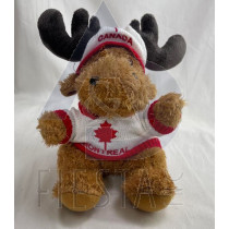 MONTREAL PLUSH 9.5"MOOSE WITH SWEATHER