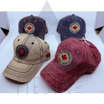 MONTREAL CAP WITH ROUND PATCH WITH "MONTREAL/MAPLE LEAF/EST. 1642, SIDE PATCH MONTREAL/1642 ASSORTED COLORS