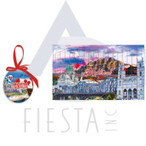 MONTREAL CHRISTMAS BALL WITH PICTURE IN BOX