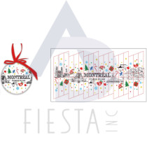 MONTREAL CHRISTMAS BALL WITH ICONS IN BOX