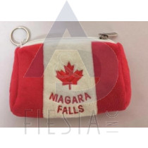 NIAGARA FALLS PLUSH EMBROIDERED FLAG WALLET