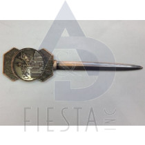CALGARY COPPER METAL LETTER OPENER IN ACRYLIC BOX