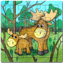 2165 - Moose Kid's Puzzle (MC 60 pieces)