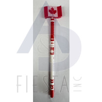 CANADA PENCIL WITH WAVY FLAG ERASER 24 PCS. IN TUB