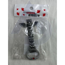 VANCOUVER METAL TOTEM POLE BOTTLE OPENER MAGNET