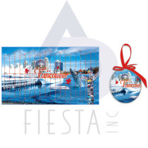 VANCOUVER CHRISTMAS BALL WITH PICTURE IN BOX