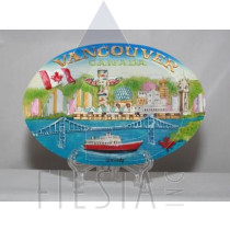 VANCOUVER POLY OVAL PLAQUE